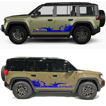 Skull Desert Sahara Side Doors Vinyl Decal for Jeep Recon 2