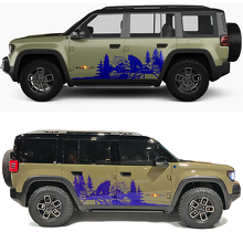 Bear Forest Side Doors Vinyl Decal for Jeep Recon 2