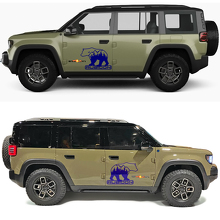 Bear Rubicon Forest Side Doors Vinyl Decal for Jeep Recon 2