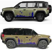Duck Hunting Forest Side Doors Vinyl Decal for Jeep Recon 2