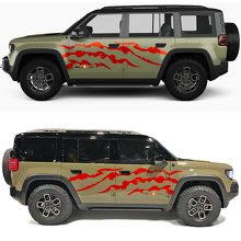 4x4 Claw Marks Side Doors Vinyl Decal 2 for Jeep Recon 3