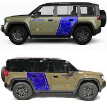 Vinyl Decal for Jeep Recon - Topographic Map Off Road Side Doors 2