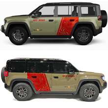 Vinyl Decal for Jeep Recon - Topographic Map Off Road Side Doors 3