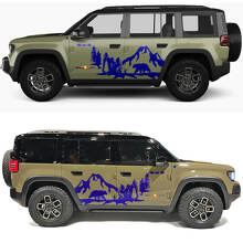 Bear Mountains Forest Side Doors Vinyl Decal for Jeep Recon 2