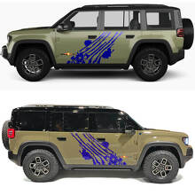 Vinyl Decal 2 Distressed US Flag Claw Side Doors for Jeep Recon 2