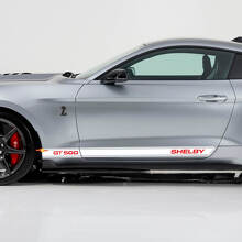 GT500 Shelby Rocker Panel Decals Stickers for Ford Mustang 2