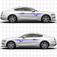 S550 50L Coyote V8 Minimal Accent Side Doors Vinyl Decals Stickers for Ford Mustang 2
