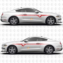 S550 50L Coyote V8 Minimal Accent Side Doors Vinyl Decals Stickers for Ford Mustang 3