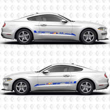S550 5.2L Supercharged Predator V8 Aero Flow Stripes Side Doors Vinyl Decals Stickers for Ford Mustang 3