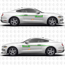 S550 Bullitt Dual Parallel Stripes Side Doors Vinyl Decals Stickers for Ford Mustang 3