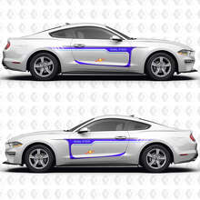 S550 Classic Muscle Car Stripes Side Doors Vinyl Decals Stickers for Ford Mustang 3