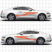 S550 Diagonal Racing Stripe Performance Package Level 1 Side Doors Vinyl Decals Stickers for Ford Mustang 3