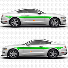 S550 EcoBoost Premium Dual Parallel Stripes Side Doors Vinyl Decals Stickers for Musclecar Musclecarmodel 3