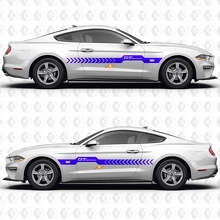 S550 GT Premium Centre Thick Stripe Split Side Doors Vinyl Decals Stickers for Ford Mustang 2