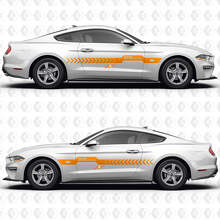 S550 GT Premium Centre Thick Stripe Split Side Doors Vinyl Decals Stickers for Ford Mustang 3