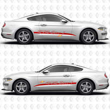 S550 Negative Space Stripe-RTR Spec 1 Side Doors Vinyl Decals Stickers for Ford Mustang 2