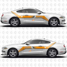 S550 Offset Side Stripe Dark Horse Side Doors Vinyl Decals Stickers for Ford Mustang 3