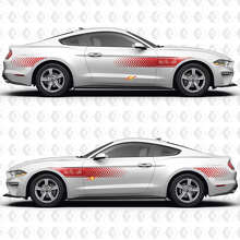 S550 Speed Line Pattern 37L V6 Side Doors Vinyl Decals Stickers for Ford Mustang 3