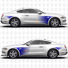 S550 Speed Line Pattern V6 Side Doors Vinyl Decals Stickers for Ford Mustang 2