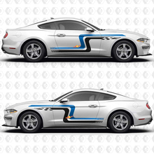 Vintage Racing Blocks Side Doors Vinyl Decal Sticker Graphics for Musclecar Musclecarmodel 2
