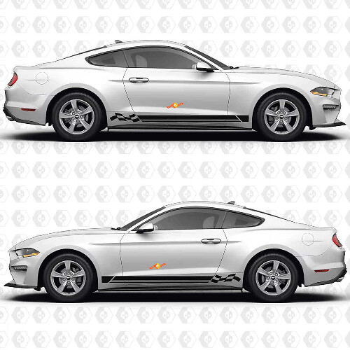 Californian Special Triple Racing Stripes Side Door Vinyl Decal Sticker Graphics for Musclecar Musclecarmodel