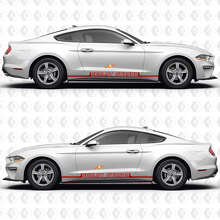 Thin Outline Stripe Shelby GT 350R Side Door Rocker Panel Vinyl Decals Stickers for Ford Mustang 3