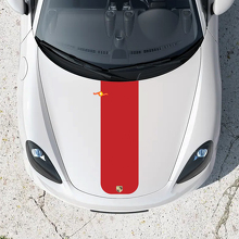 Central Stripe Bonnet Decal Sticker for Porsche Boxster 718 2