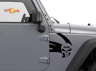 Jeep Rubicon Wrangler Skull Zombie Outbreak Response Team Wrangler Decal