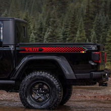 Autocollants Vinyle Personnalisés Arrière Latéraux Gladiator pour Jeep Gladiator Willys 3