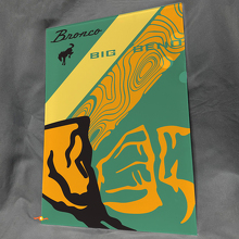 Panneau Mural d'Atelier en Acrylique Brillant Montagnes Big Bend Bronco 3