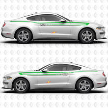Classic Muscle Car Stripes Side Door Vinyl Decals Stickers for Ford Mustang 3