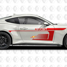 Boost Negitive Space Stripe Side Door Vinyl Decal Sticker Graphics for Musclecar Musclecarmodel 4