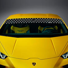 Racing Flag Windshield Vinyl Decals Stickers for Lamborghini Huracan Evo 2