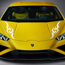 Tribal Graphic Bonnet Vinyl Decals Stickers for Lamborghini Huracan Evo 2