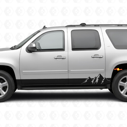 Alpine Ridge Door & Rocker Panel Vinyl Stripes for Chevrolet Suburban GMT900 2007-2014