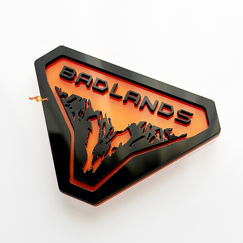 Mountains Badlands Guards Badges Tailgate Emblem 3D Badge 1