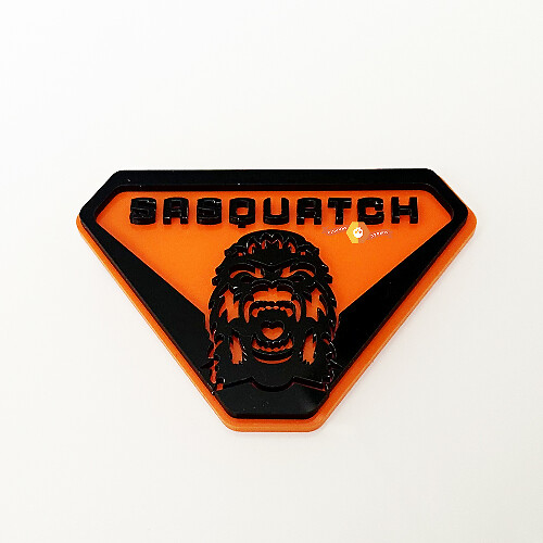 Sasquatch Yeti Guards Bleeding Tailgate Emblem 3D Badge 1