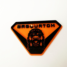 Sasquatch Yeti Guards Bleeding Tailgate Emblem 3D Badge 8