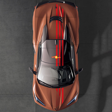 Jeu d'autocollants bandes drapeau américain pour Chevrolet Corvette C8 3