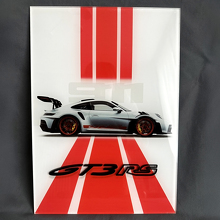 GT3 RS GT3RS Brillant Acrylique Panneau Mural de Garage 3