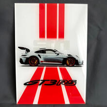 GT3 RS Inspired Glossy Acrylic Garage Wall Art Panel_3
