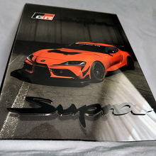 Custom Glossy Acrylic Garage Wall Art Panel Toyota Supra 4