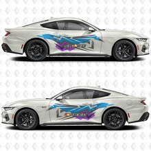 Abstract Speed Art Side Door Vinyl Decal Sticker Graphics for Musclecar Musclecarmodel 3
