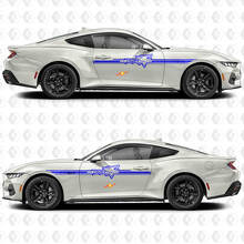 Coyote Outline Accent Stripe Side Door Vinyl Decals Stickers for Ford Mustang 2