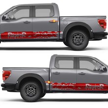 Aggressive Block Abstract Graphics Side Doors Rocker Panel Vinyl Decal Sticker for Ford F-150 6