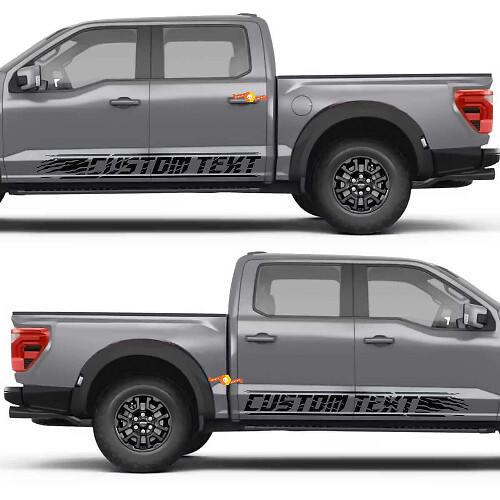Cut Out Claw Marks Text Side Doors Rocker Panel Vinyl Decal Sticker for Ford F-150 1