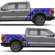 Abstract Graphics Text Side Doors Rear Wings Vinyl Decal Sticker for Ford F-150 2