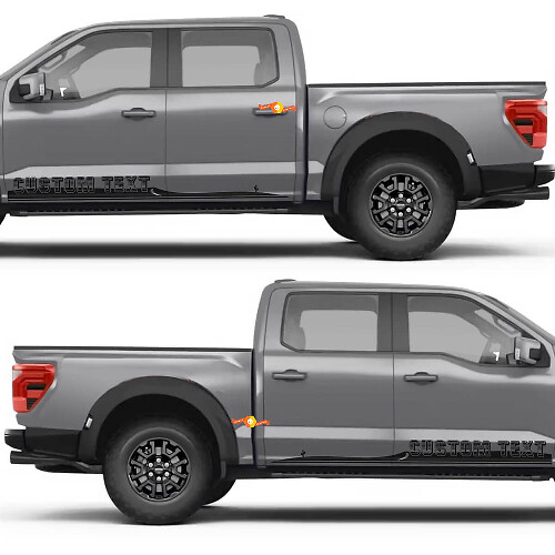 Sand Dune Silhouette Text Side Doors Rocker Panel Vinyl Decal Sticker for Ford F-150 1