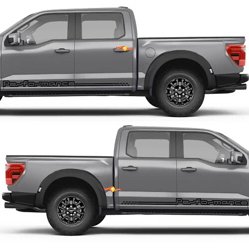 Minimal Performance Line Side Doors Rocker Panel Vinyl Decal Sticker for Ford F-150 1
