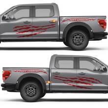 Predator Scratch Lines Side Doors Rear Guard Vinyl Decal Sticker for Ford F-150 3